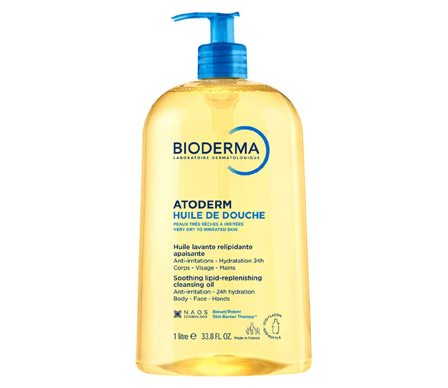 Bioderma Atoderm Shower Oil Body Wash for Very Dry Skin Prone to Eczema 1L
