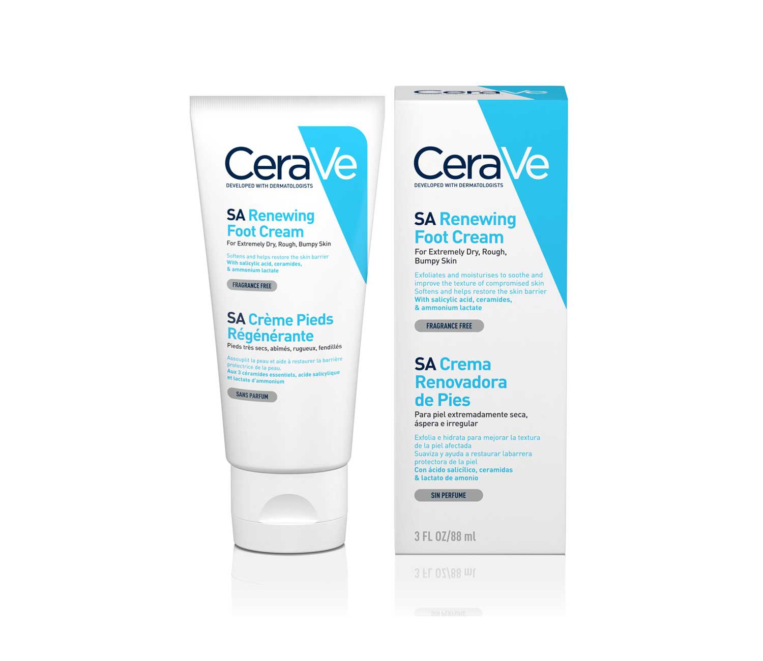 CeraVe SA Renewing Foot Cream with Salicylic Acid for Extremely Dry Rough & Bumpy Skin 88ml