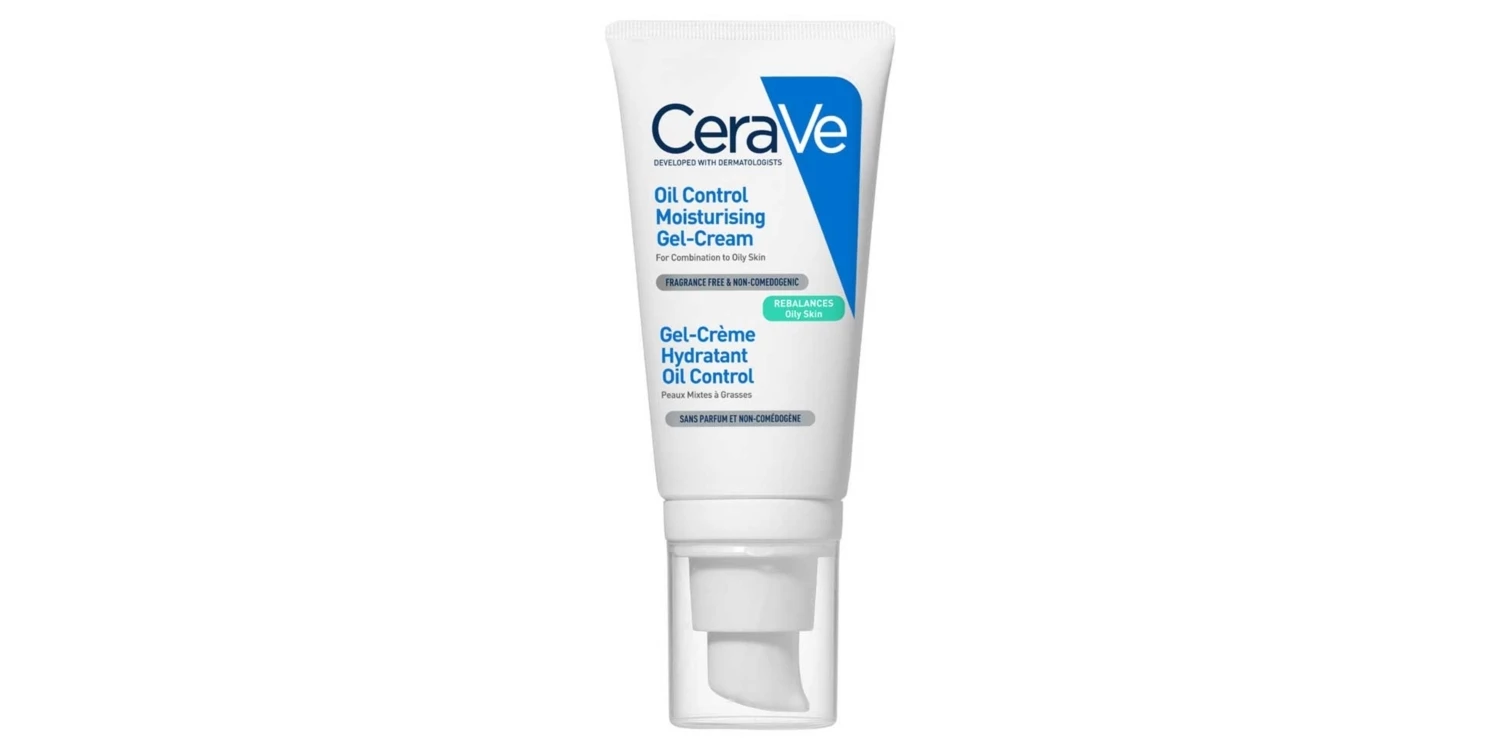 CeraVe Oil Control Moisturising Gel-Cream With Oil Absorbing Technology & Ceramides For Combination and Oily Skin 52ml