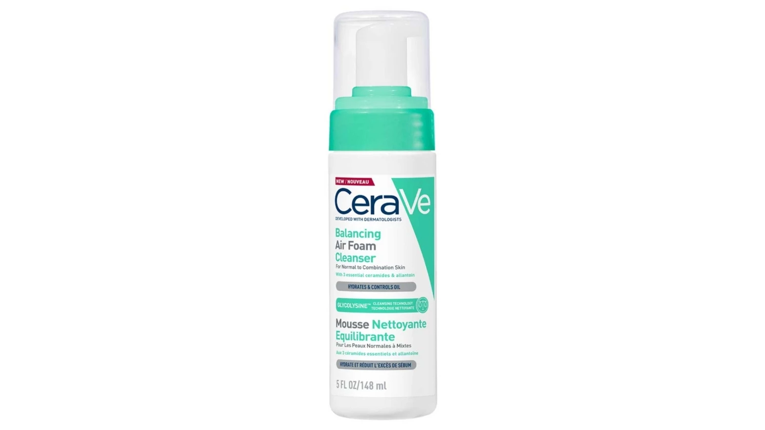 CeraVe Balancing Air Foam Foaming Facial Cleanser for Normal to Combination Skin 148ml