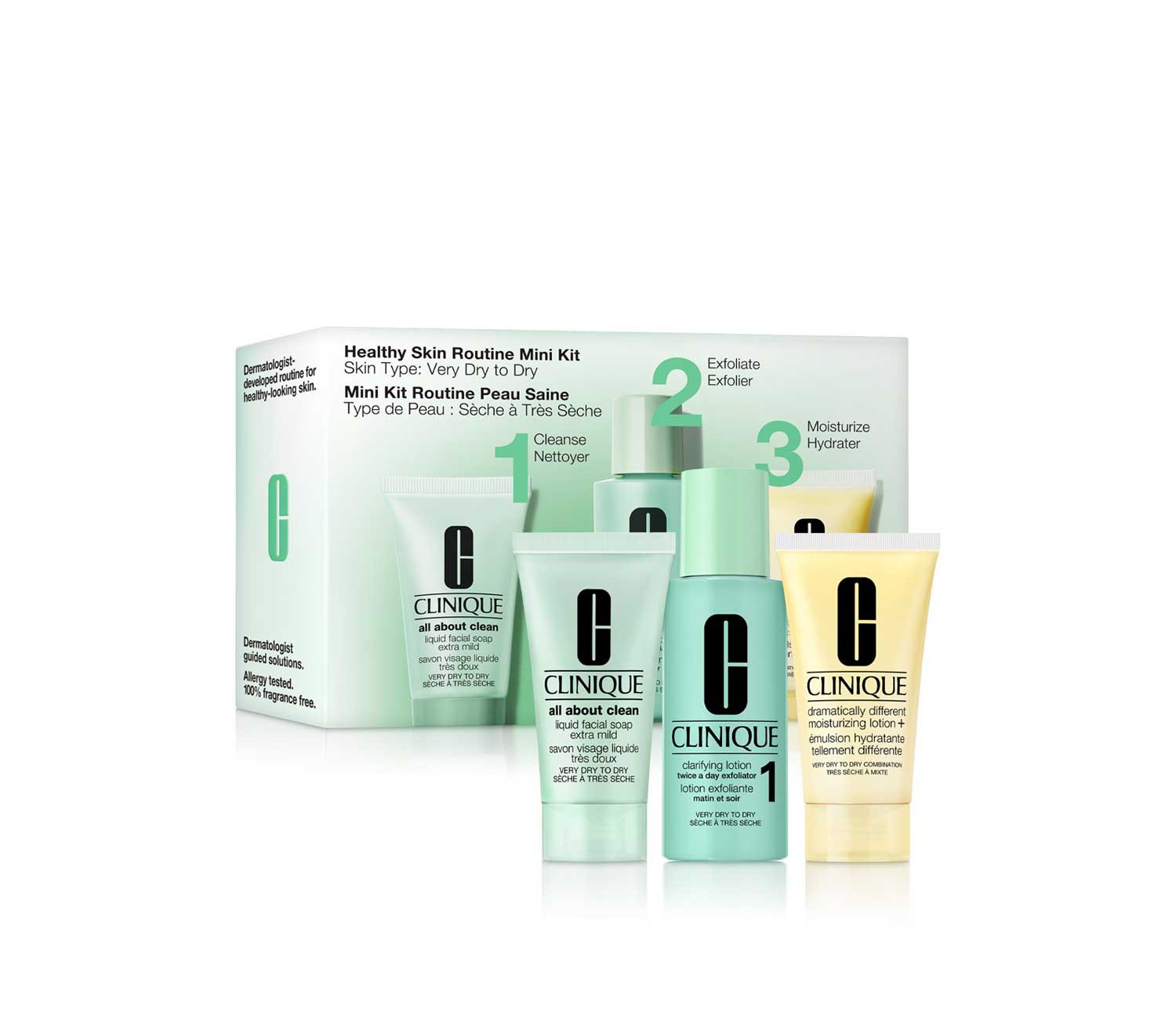 Clinique Healthy Skin Routine Mini Kit Skin Type: Very dry to dry