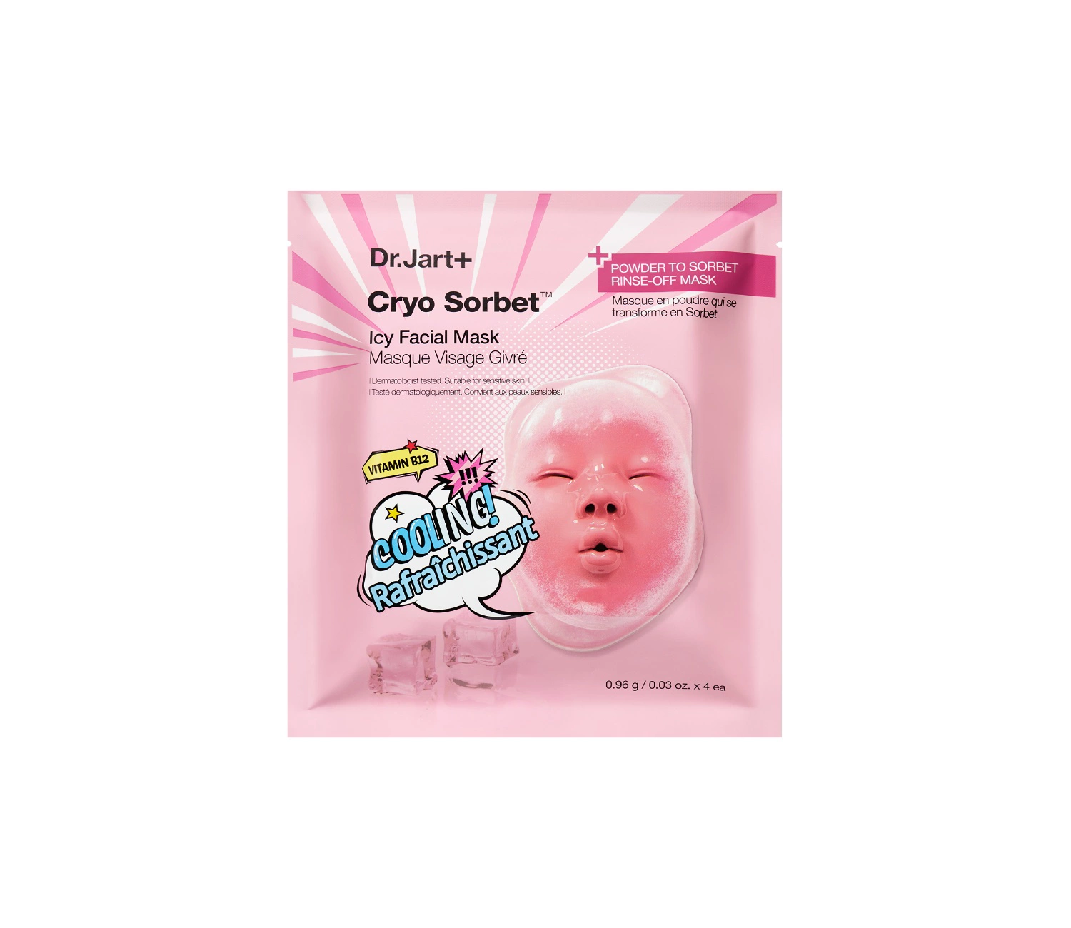 Dr.Jart+ Cryo Sorbet Icy Facial Mask 4 Pack