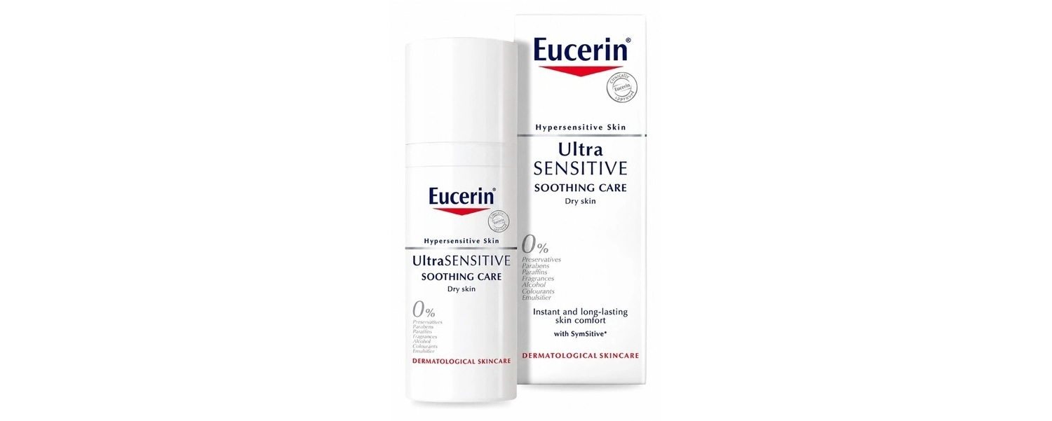 Eucerin UltraSensitive Soothing Face Cream Moisturiser (Dry Skin) 50ml