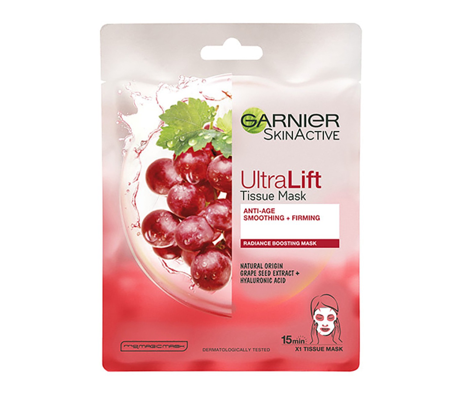 Garnier Ultralift Anti Ageing Radiance Boosting Face Sheet Mask Vegan And Cruelty Free