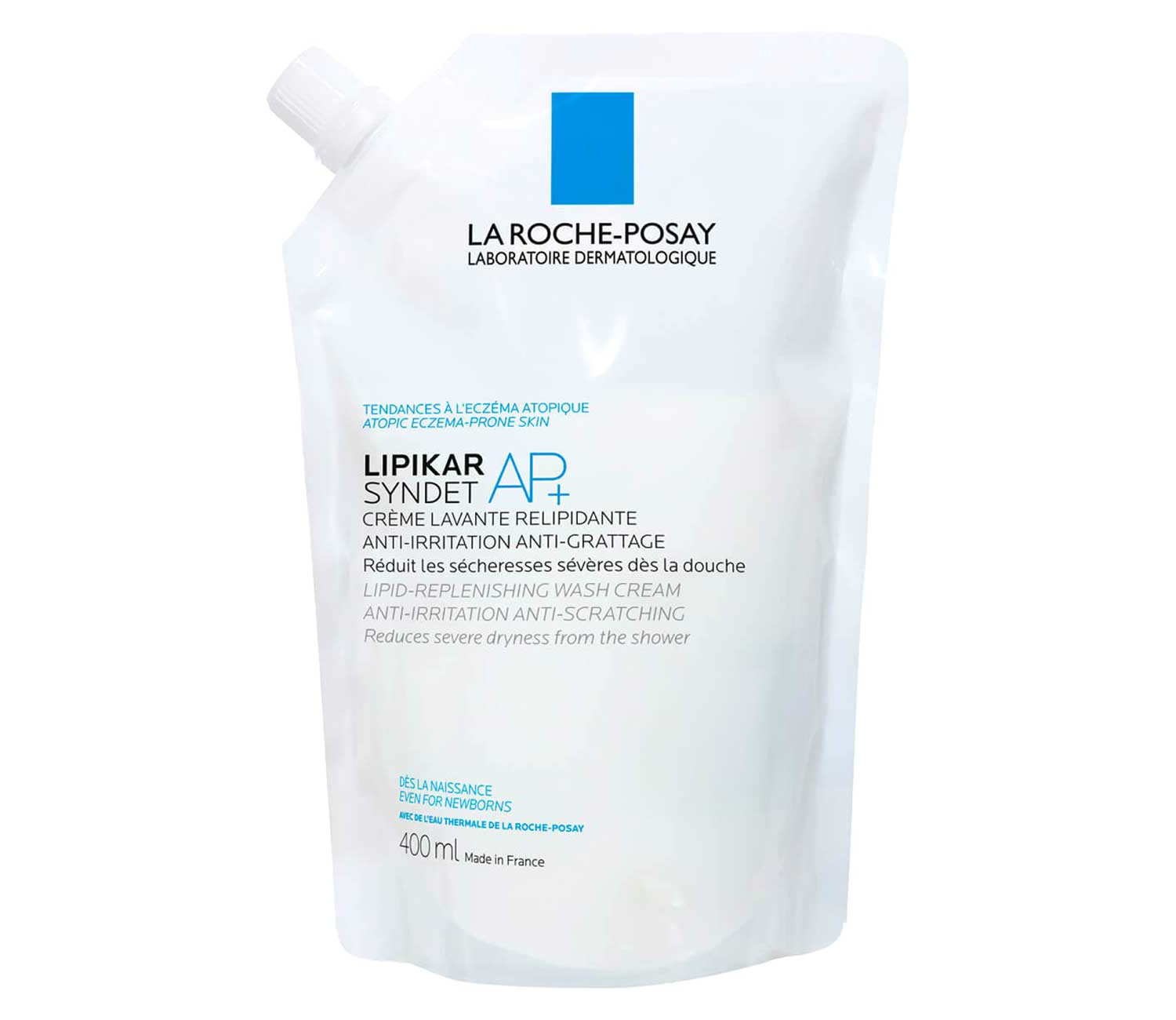 La Roche-Posay Lipikar Syndet AP+ Cream Wash Refill Pouch 400ml