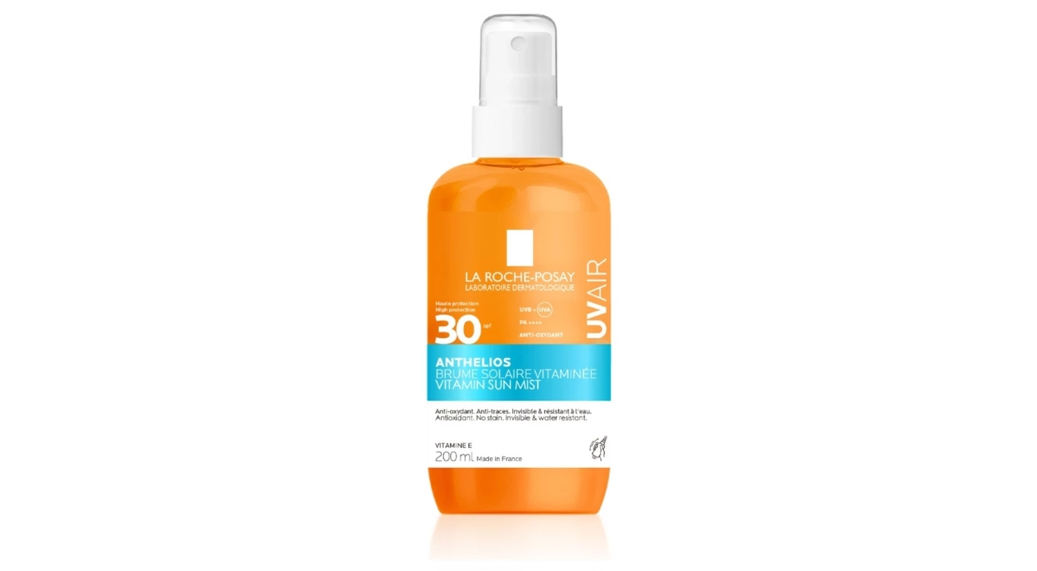 La Roche-Posay Anthelios UVAIR Vitamin Sun Mist SPF30 High UV Protection With Vitamin E & Hyaluronic Acid 200ml