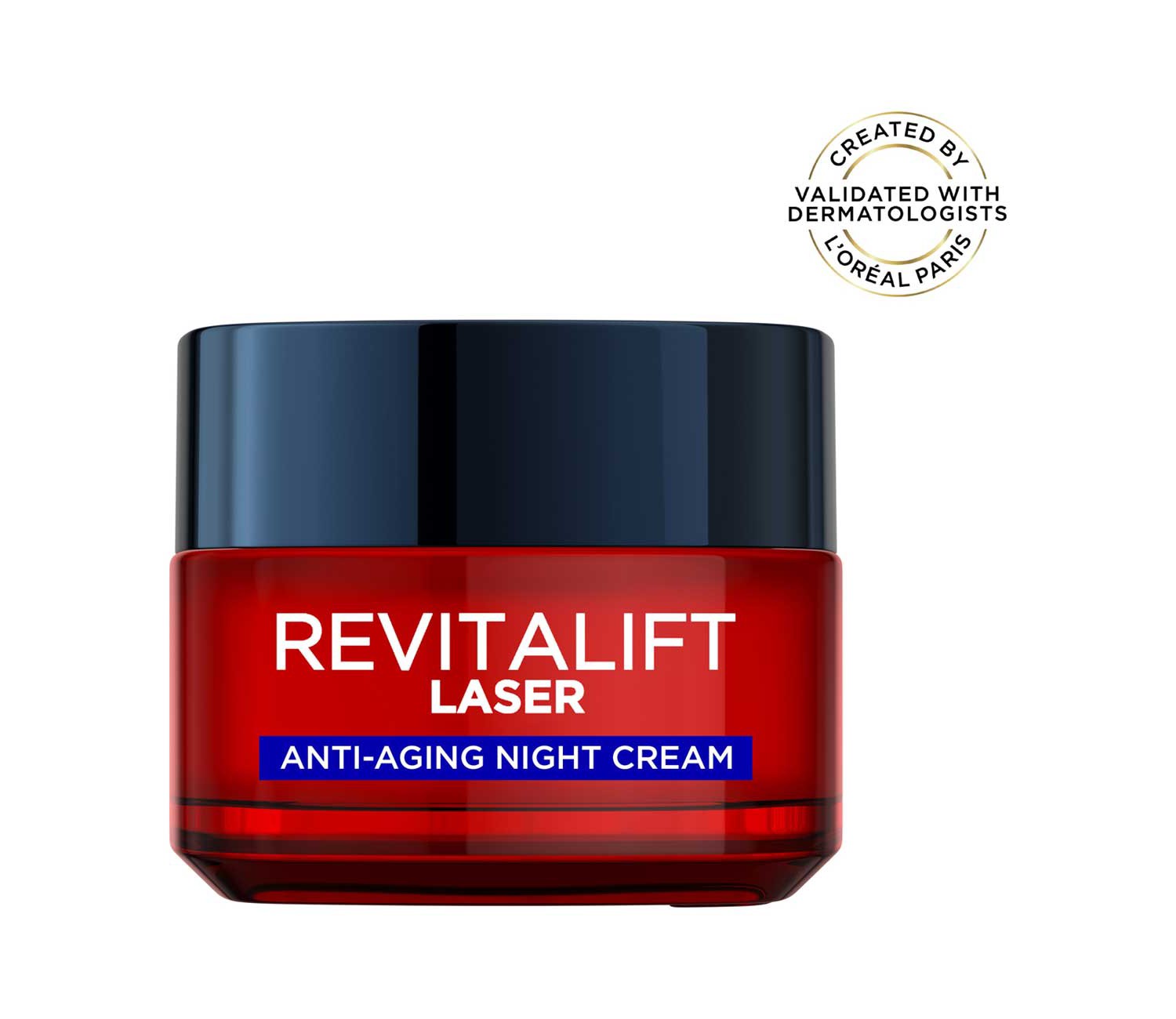 L'Oréal Paris Laser Renew Triple Action Night Cream, Pro-Retinol, Hyaluronic Acid, Vitamin C, 50ml