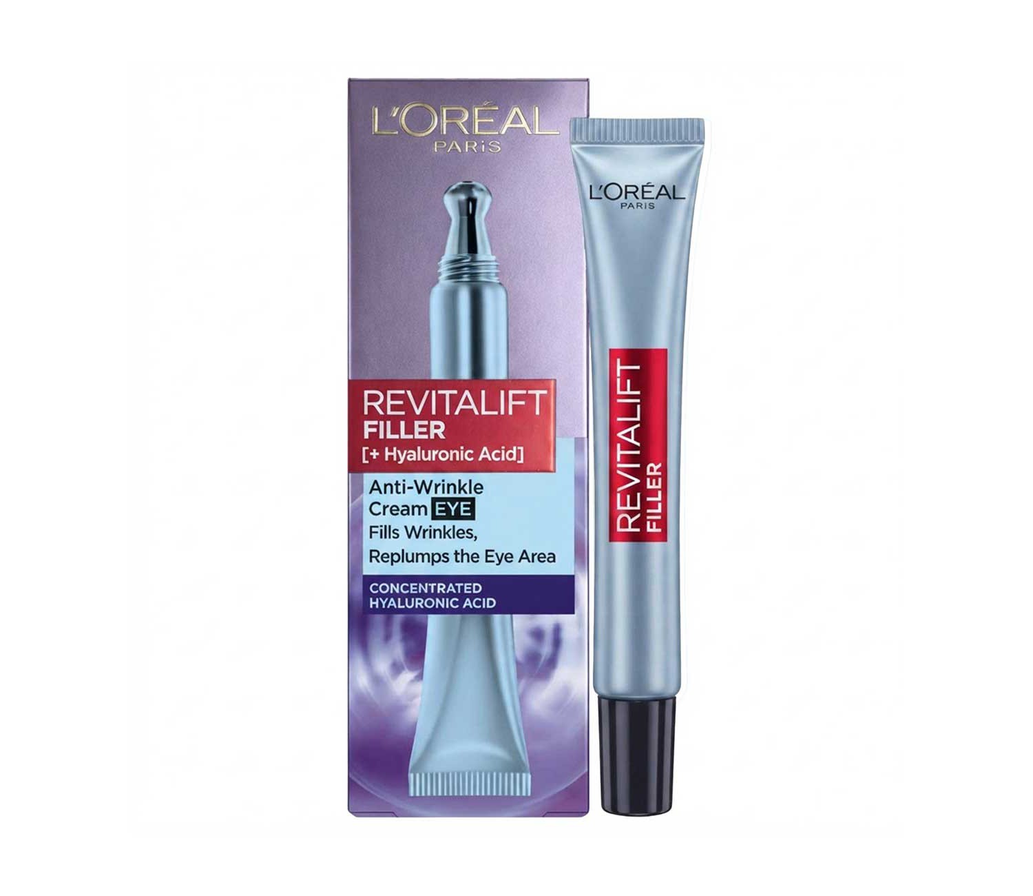L'Oréal Paris Revitalift Filler Replumping Anti-Ageing Eye Cream with Hyaluronic Acid, 15ml