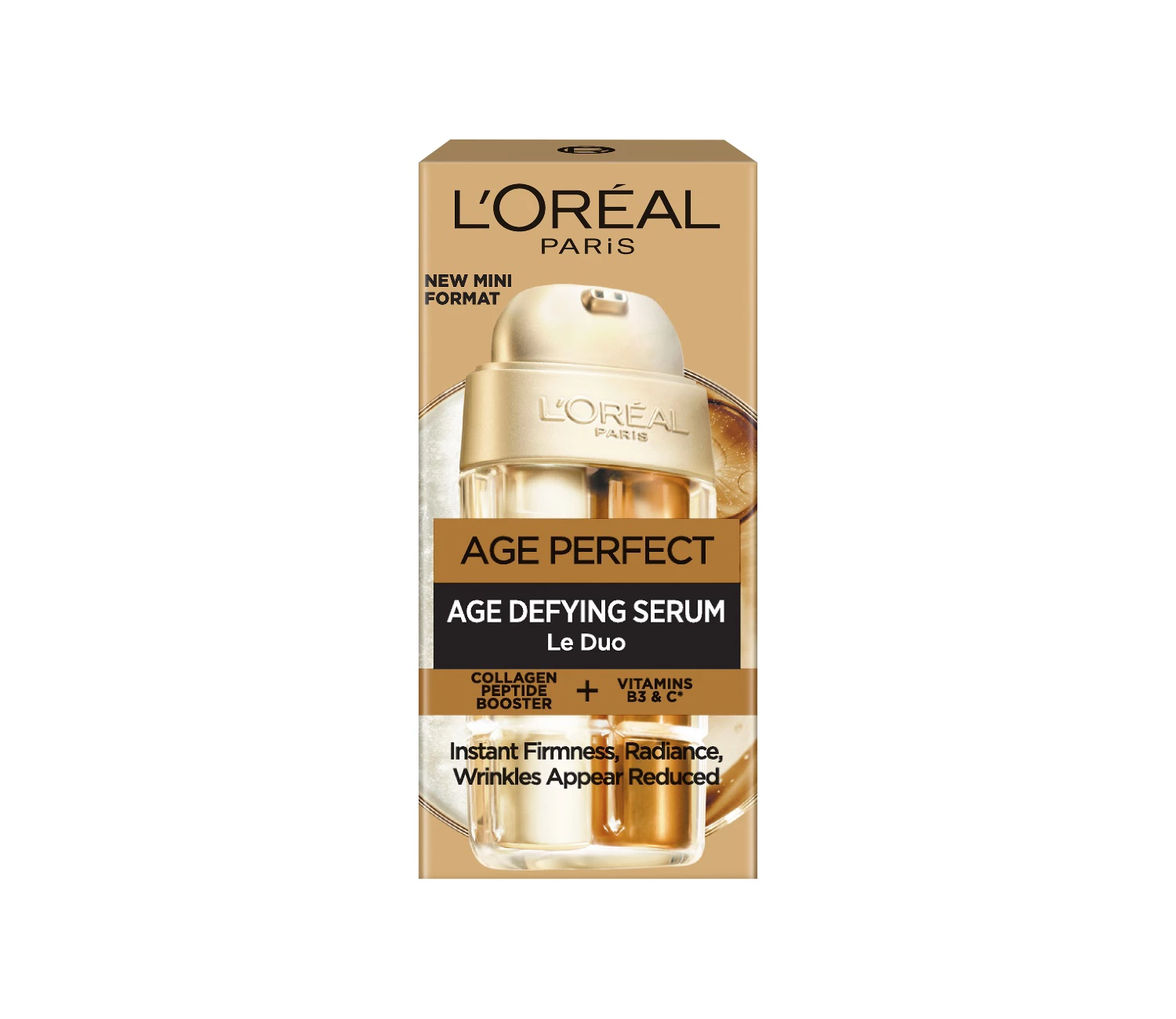 L'Oréal Paris Age Perfect Le Duo Age Defying Serum Mini, with Collagen Peptide Booster , 15ml