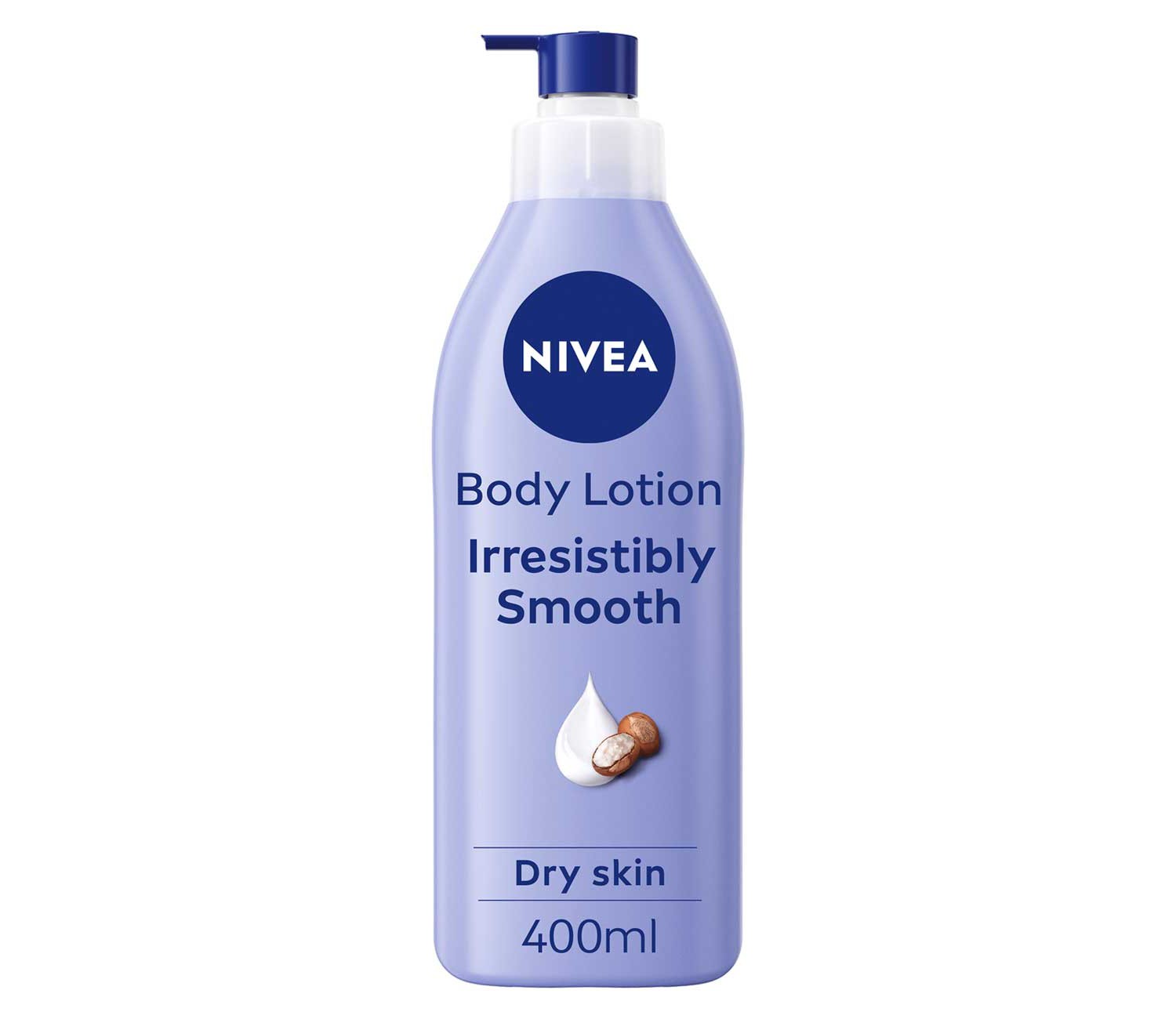 NIVEA Irresistibly Smooth Body Lotion for Dry Skin, 400ml