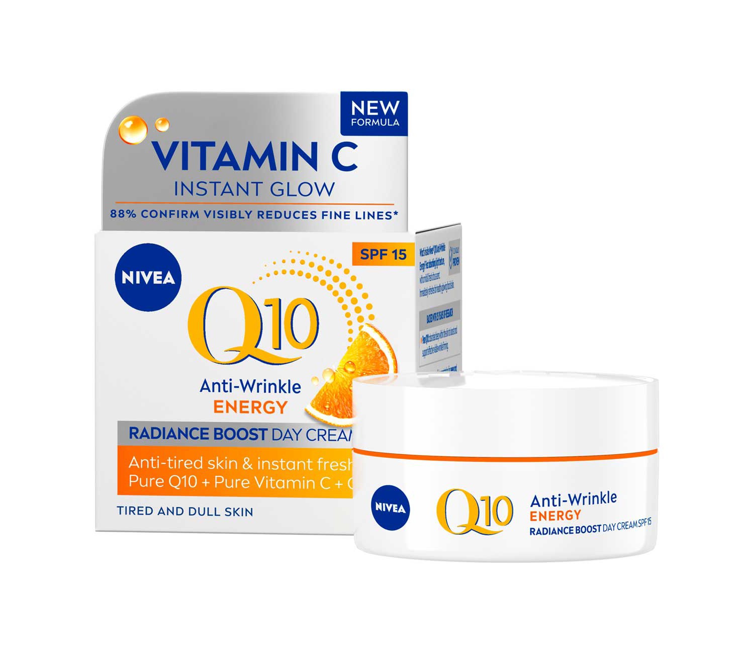 NIVEA Q10 Energy Healthy Glow Face Day Cream with Vitamin C 50ml