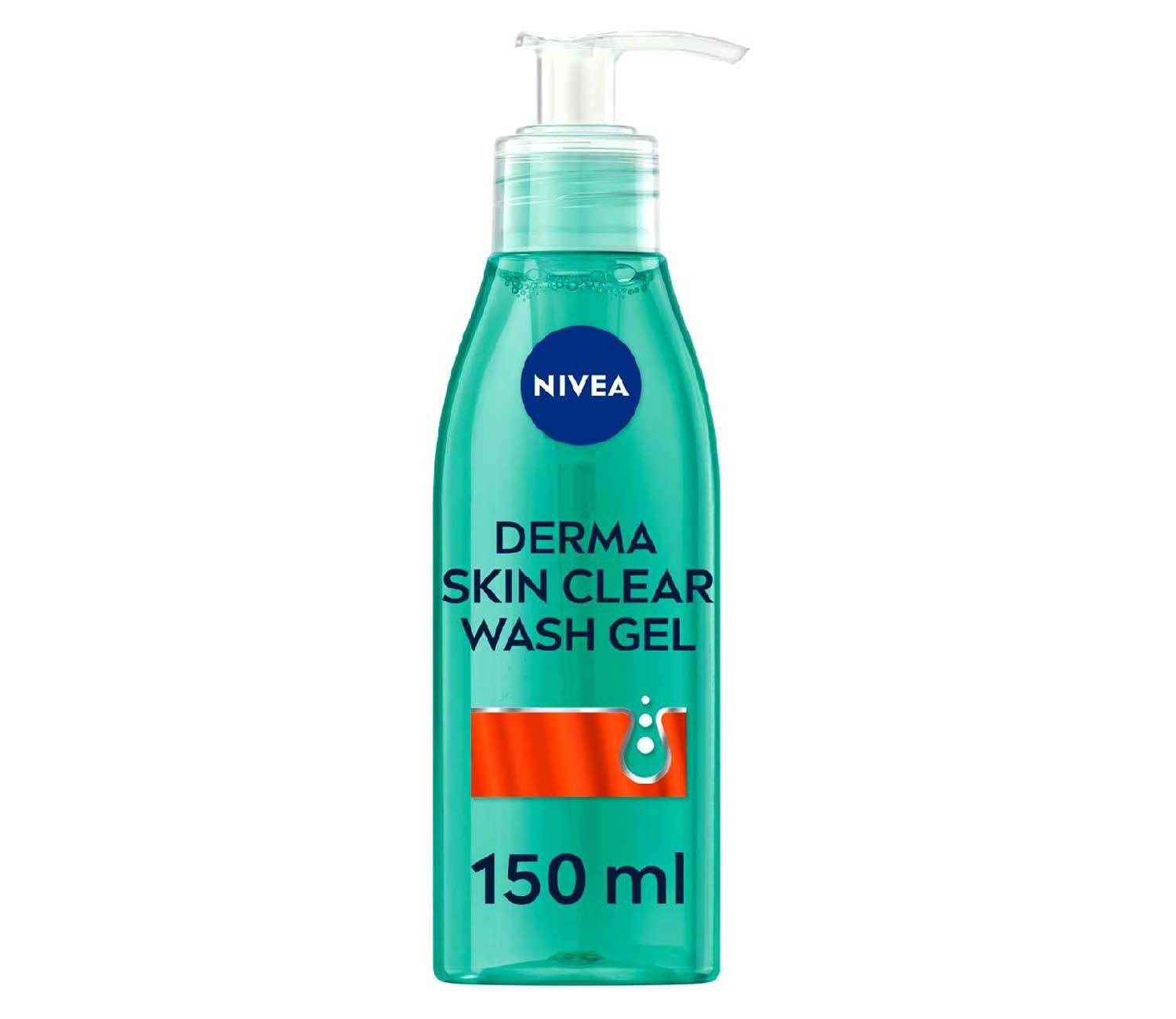 NIVEA Derma Skin Clear Face Wash Gel with Salicylic Acid, 150ml