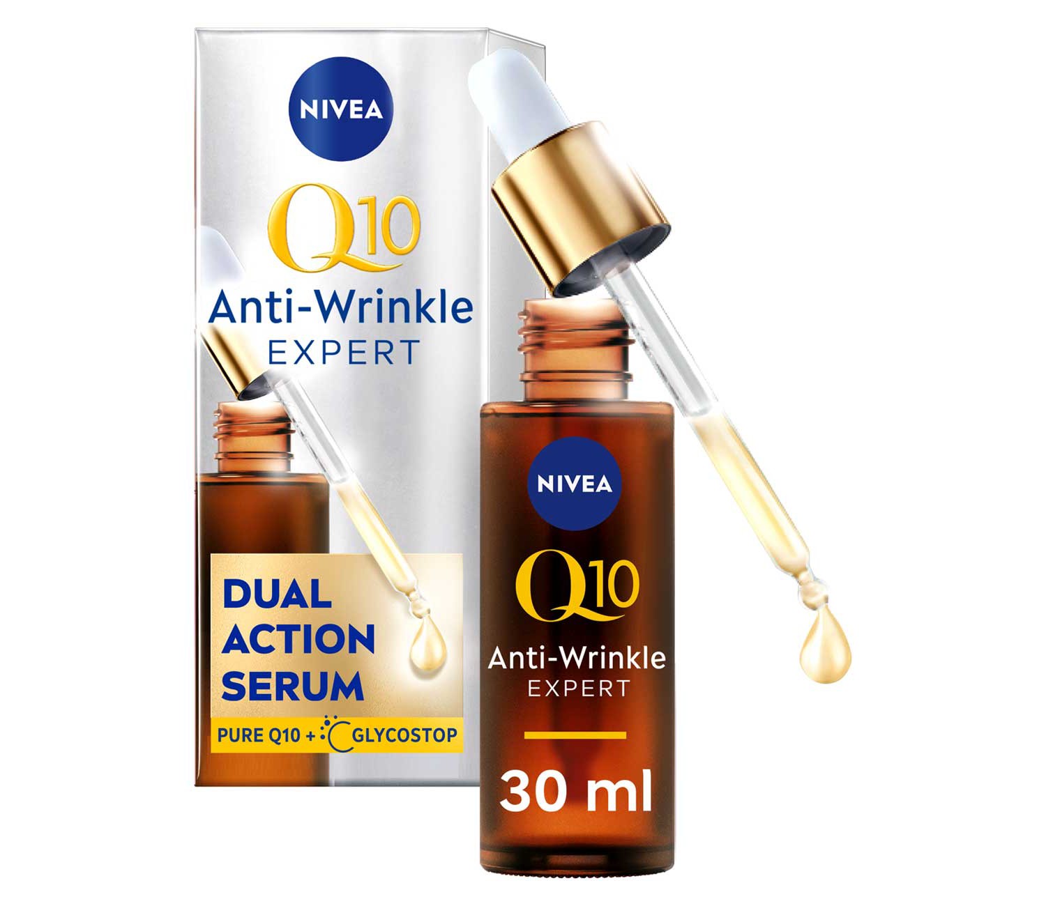 NIVEA Q10 Anti-Wrinkle Expert Dual Action Anti-Glycation Serum 30ml
