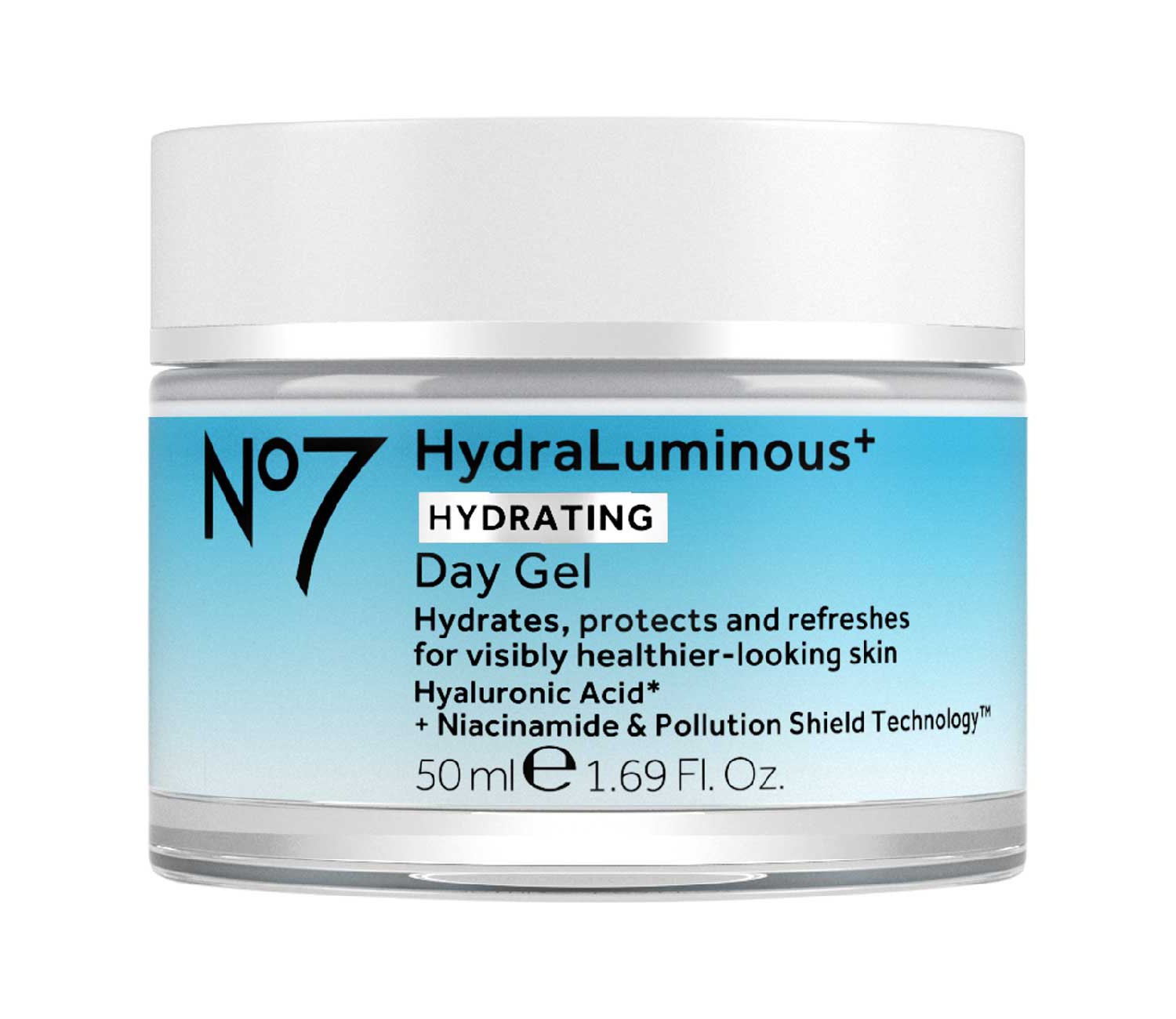 No7 HydraLuminous+ Day Gel 50ml