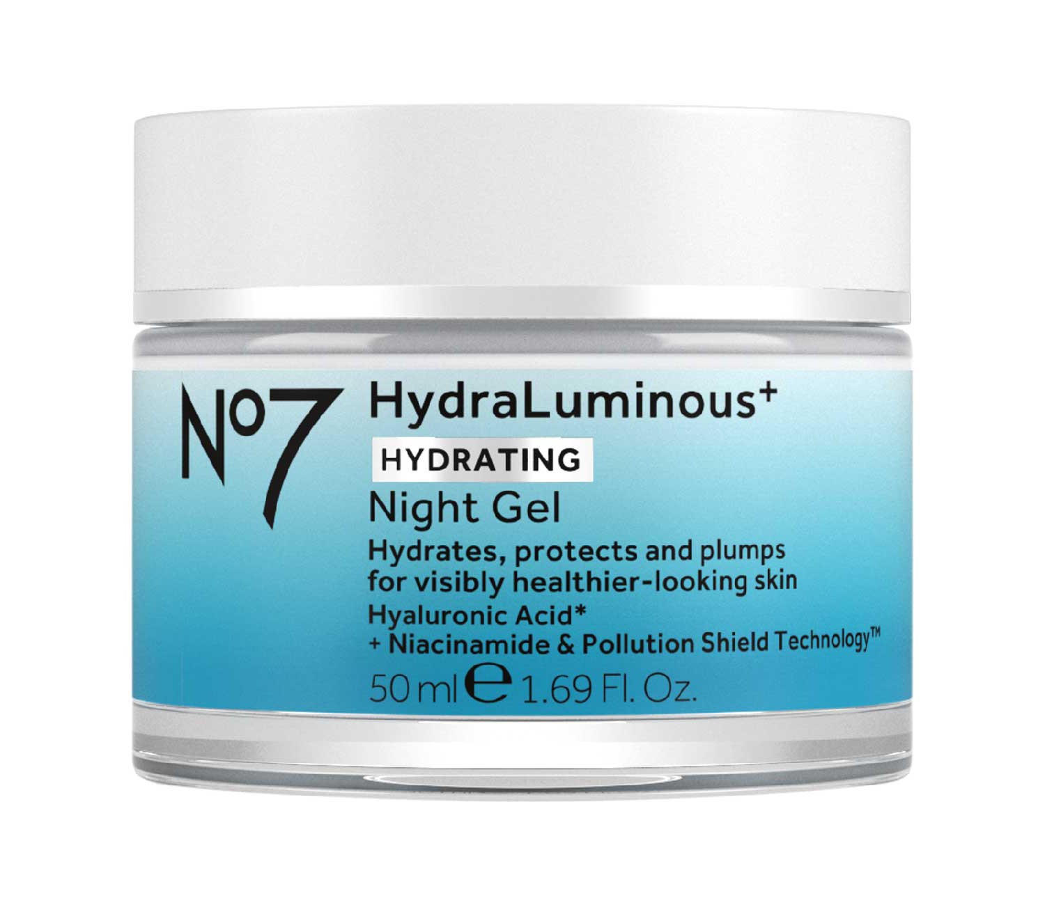 No7 HydraLuminous+ Night Gel 50ml